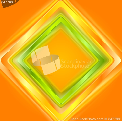 Image of Colourful abstract squares. Vector logo