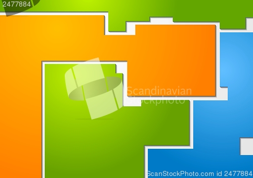 Image of Abstract multicolored shapes vector design