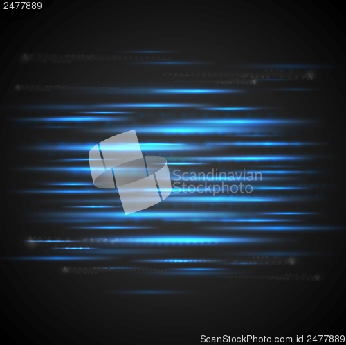 Image of Vector glowing neon stripes design