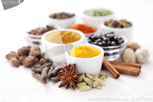 Image of lots of spices