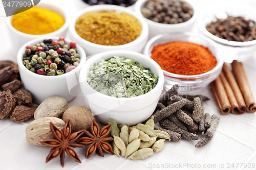 Image of lots of spices