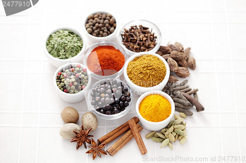 Image of lots of spices