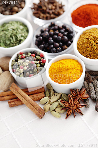 Image of lots of spices