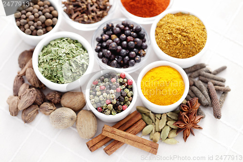 Image of lots of spices