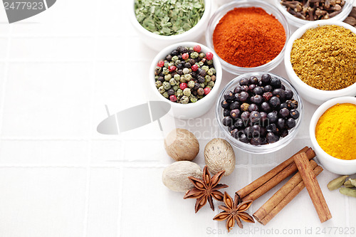 Image of lots of spices