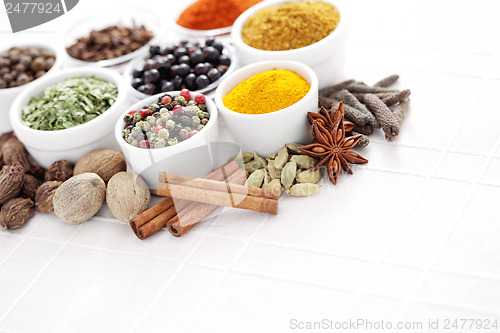 Image of lots of spices