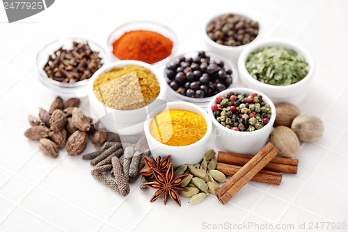 Image of lots of spices