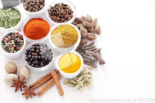 Image of lots of spices