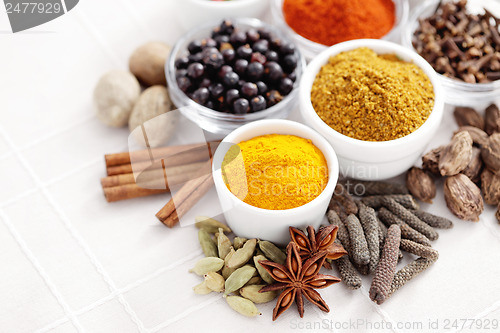 Image of lots of spices