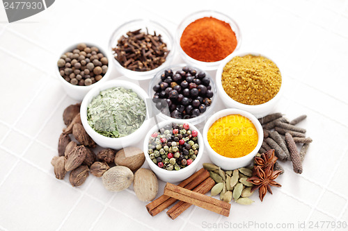 Image of lots of spices