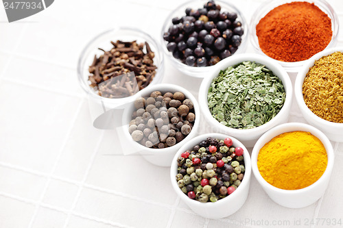 Image of lots of spices