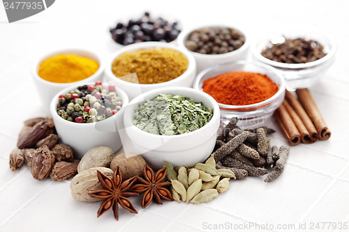 Image of lots of spices