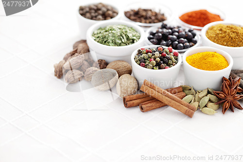 Image of lots of spices