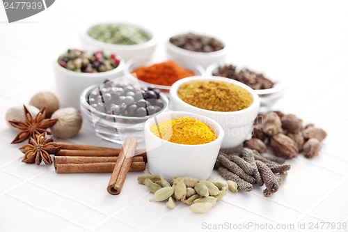 Image of lots of spices