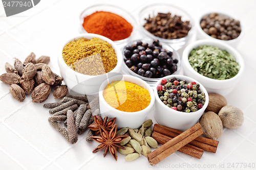 Image of lots of spices