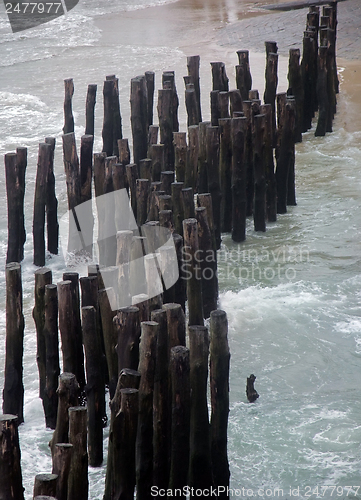 Image of wooden poles
