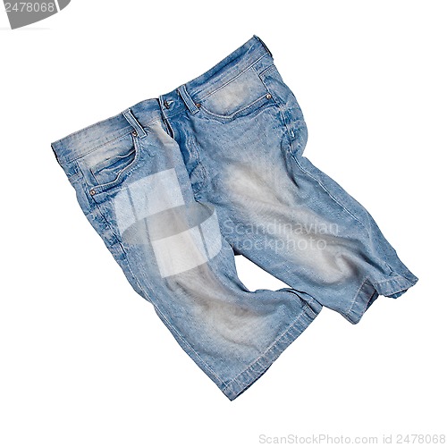 Image of blue jeans shorts