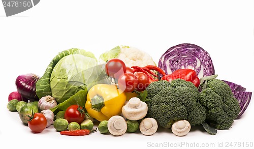 Image of Collection of fresh vegetables