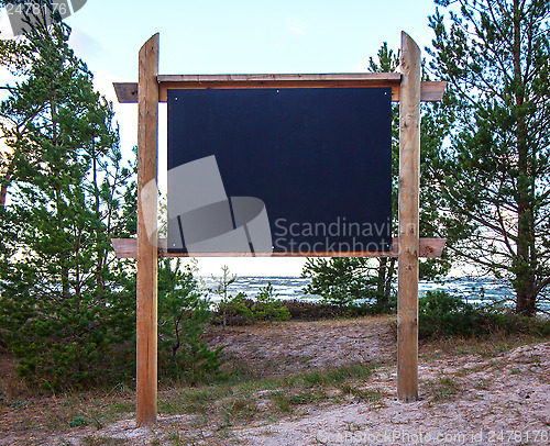 Image of Blank Billboard on the beach