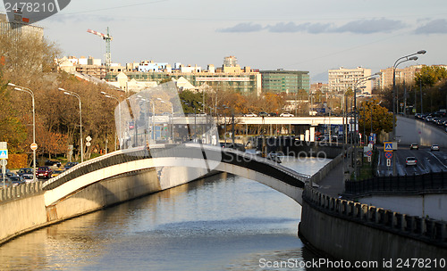 Image of Bridge on the River Yauza in Moscow