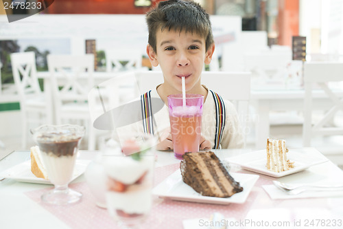 Image of Child drink lemonade