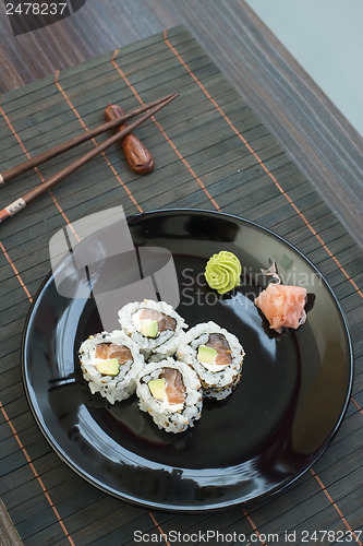 Image of Sushi in restaurant