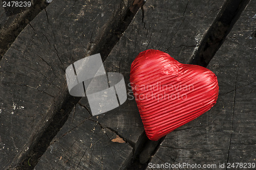 Image of Red wrapped heart