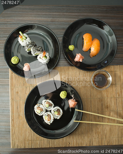 Image of Sushi in restaurant