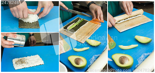 Image of Making sushi