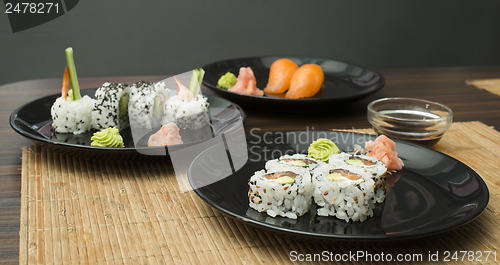 Image of Sushi in restaurant