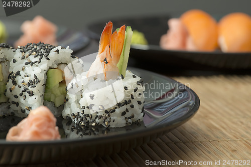 Image of Sushi in restaurant