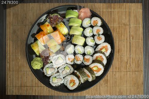 Image of Sushi in restaurant