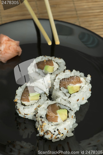 Image of Sushi in restaurant