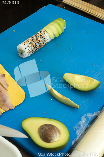 Image of Making sushi