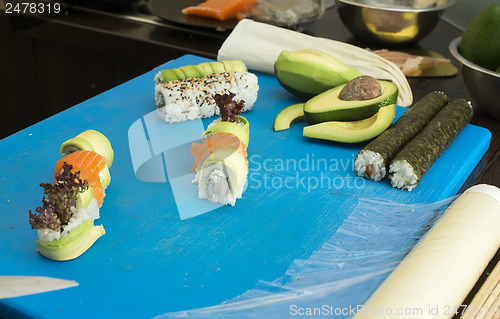 Image of Making sushi