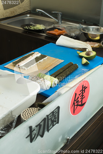 Image of Making sushi