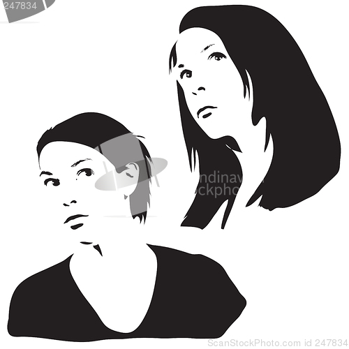 Image of Face Silhouettes