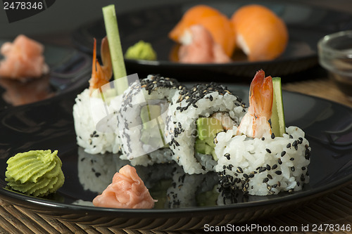 Image of Sushi in restaurant