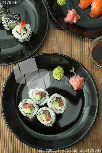 Image of Sushi in restaurant