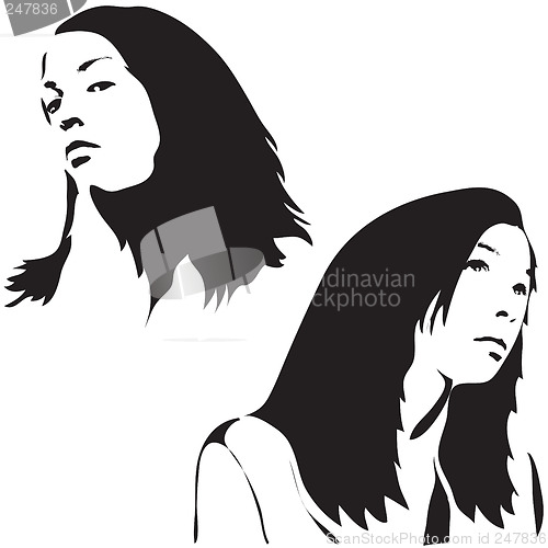 Image of Face Silhouettes