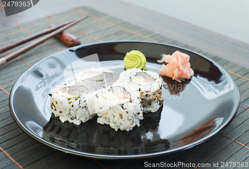 Image of Sushi in restaurant