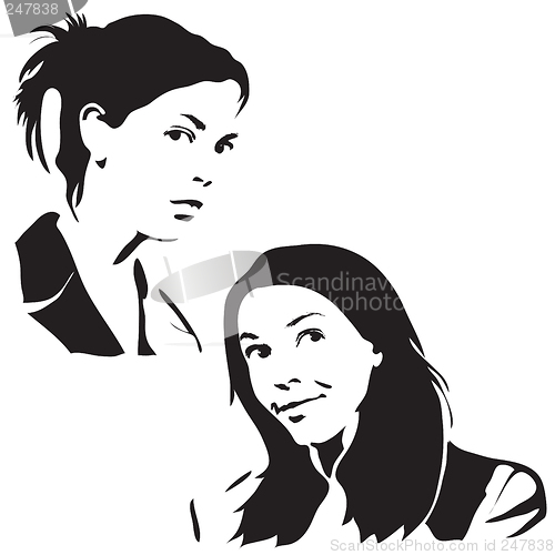 Image of Face Silhouettes