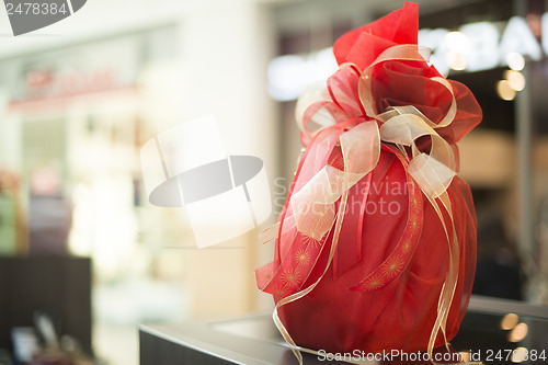 Image of Gift boxes in shopping center