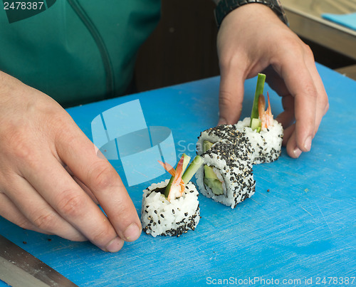 Image of Making sushi