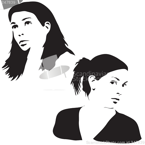 Image of Face Silhouettes