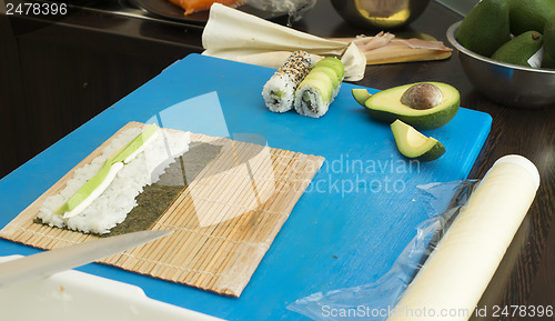 Image of Making sushi