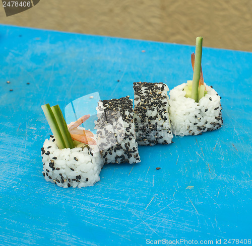 Image of Sushi in restaurant