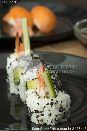 Image of Sushi in restaurant