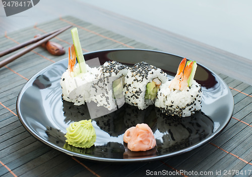 Image of Sushi in restaurant