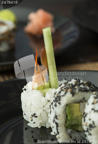 Image of Sushi in restaurant